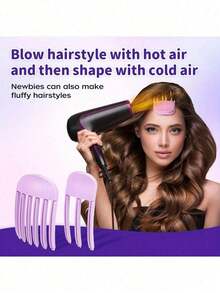 1/2pcs Painless Hair Root Styling Slouchy Bun Hairpin, Plastic Comb, Won't Damage Hair, Suitable For Bangs & Fluffy Hair - Fluffy Clip - View 10