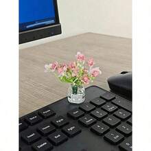 3pcs/Set Or 1pc Random Cute Caution Sign Desk Decor, Funny Overstimulated Mini Figurine, Decompression Desktop Ornament For Office, Room & Computer Monitor Decor, Back To School Gift - Multicolor - View 7