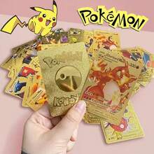 pokemon Sobre de expansión de juego de cartas coleccionables, 55 piezas Colección de cartas de batalla + 5 piezas Monedas conmemorativas, regalo coleccionable mágico - Multicolor - Ver 1