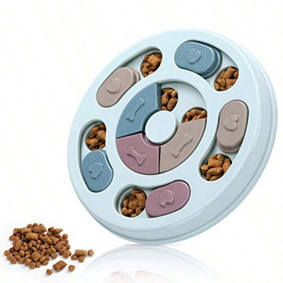 LPDI Dog Puzzle Food T For IQ Training Mental Enricent Blue Dog Treat Puzzle - Xanh đậm - Xem 1