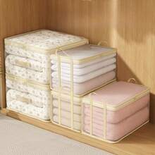 Transparent Visible Storage Bag, Reinforced Sturdy Handle, Zipper Organizer, Suitable For Seasonal Clothing, Blankets, Seasonal Apparel And Bedding, Great For Home Organization And Moving - View 6