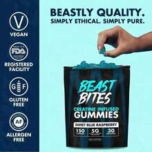 Creatine Infused Gummies - Beast Bites(Made With Creapure & NSF Certified For Sport) - Pack of 1 - 查看 2