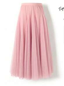 1pc Satin Maxi Dress, Suitable For Ball, Halloween, Cosplay And Party, Available In White, Pink, Burgundy, Light Pink And Bright Pink - Multicolor - View 14