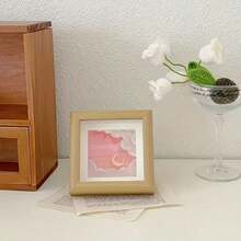 Khung ảnh vuông hiện đại thiết kế dọc, khung trưng bày mini để bàn, không cần điện. - A - Xem 3