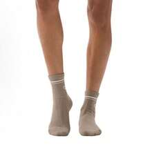 Alo Yoga Crew Socks, Socks Men/Women ,Cushioned Cotton Athletic Arch Support Moisture Wicking,1-Pairs - Camel - View 1