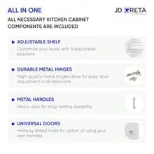 Adjustable Kitchen Base Unit Carcass - 600mm - Kitchen Cabinet Carcass - White Matt - 40cm - View 7
