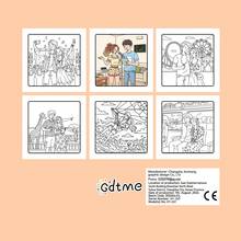 GDTME 他和她：夏日冲浪涂色书，适合青少年和成人，情侣共享，轻松愉快，文具，返校礼物，价格实惠，母亲节礼物，尺寸 7.9x7.9 英寸 - 她的和他的 - 查看 6