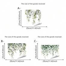 1/3 套水彩桉树叶墙贴，自粘可移除防水浴室装饰贴纸。适用于浴缸、梳妆台、家具、DIY家居、房间美化、艺术装饰 - 多色 - 查看 12