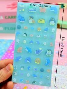 3D/DIY Sticker Cubes & Grids Activity Book, Handmade Reward Puzzle Notebook, Scrapbooking Decoration For Pencil Case, Envelope, Gift Box, Photo Frame - Multicolor - View 5