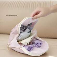 3-In-1 Underwear Storage Bag, Bra, Panty And Sock Organizer, Essential Travel Accessory, Portable Zipper Closure Design - Multicolor - View 6
