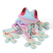 1pc New Advanced Technology 3D Printed Magnetic Frog Fridge Magnet, Movable Joints, Glow-In-The-Dark Dragon, Ideal For Interaction, Friendship, Home, Hot Selling, Perfect Gift For Boyfriend, Girlfriend, Birthday, Party, Unisex - Multicolor - View 11