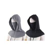 1件装男士半脸防晒面罩，全脸覆盖，冰丝透气围巾，夏季驾驶面罩，骑行面罩，颈套，带帽面罩 - 透气全脸骑行头盔，长款拉法帽，夏季防晒降温，滑雪面罩 - 彩色 - 查看 13