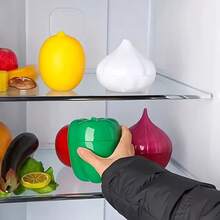 1 Set de Contenedores de Almacenamiento de Alimentos Herméticos de Plástico PP Creativo, Recipientes Sellados Reutilizables para Verduras, Frutas, Cebollas, Ajos, Limones, Cajas de Almacenamiento de Cocina a Prueba de Fugas con Tapas, Diseño Apilable para Refrigerador y Gabinete, Material PP Duradero, a Prueba de Humedad y Polvo, Ideal para Almacenamiento de Alimentos en el Hogar y la Cocina, Organizador de Cocina Esencial - Rojo - Ver 5