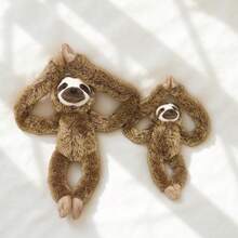 1pc Cute Cartoon Hanging Series Sloth Plush Doll, Soft Adorable Long Arm Sloth Doll, Versatile Hanging Decoration, Parent-Child Interactive Doll, Children's Room Decor, Curtain Tie-Back, Photo Prop, Children's Birthday/Mother's Day/Children's Day Gift - Multicolor - View 6