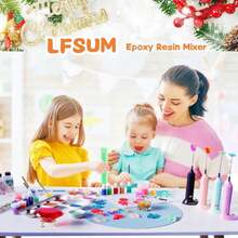 Resin Mixer Epoxy Mixer Paddles - 4 Reusable Reusable Paint And Resin Mixer Paddle To Mix Epoxy Resin, Paint, Ceramic Glaze And Reduce Bubbles - Paint Mixer For Drill (4X-Small) - ColorA - View 6