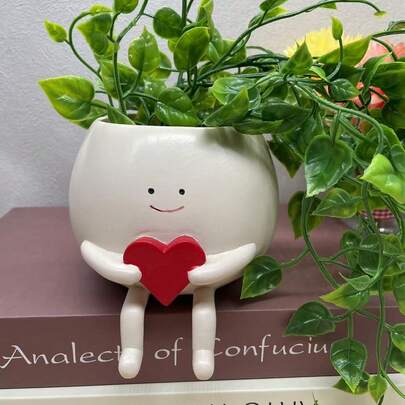 1 món phụ kiện trang trí sân vườn ngoài trời, chậu cây, đồ trang trí sân vườn trong nhà và ngoài trời, trang trí ban công, sân nhà, tượng nhỏ làm từ nhựa.