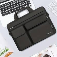 13/15/17 Inch Laptop Bag, Office Handbag With Multiple Pockets, Lightweight & Convenient Briefcase Laptop Case Laptop Sleeve Laptop Cover With Handle Laptop Bag For Men Portable For Business Travel Essentials - Black - View 6