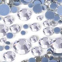 YONGNING SS6-30 Mixed Size Crystal Hot-Melt Transparent Glass Rhinestone Flat Back Decorative Pieces DIY Rhinestone Application For Shoes, Clothing, Hats And Other Daily Items - Mixed Size - View 31