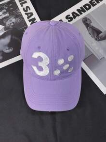 Mũ lưỡi trai thêu 3 chữ phong cách tối giản thời trang, mũ snapback điều chỉnh được unisex casual, phù hợp cho mọi mùa - A - Xem 7