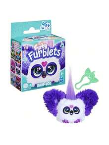 Furby Furblets Bub-Lee 迷你朋友，45+种声音和音乐，只会说 Furbish 语，电子毛绒玩具，粉色和白色，返校礼物，适合6岁以上儿童 - 彩色 - 查看 17