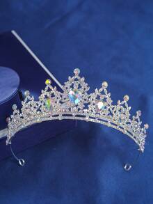1 chiếc vương miện cài tóc bằng hợp kim đính đá sang trọng dành cho nữ, phụ kiện tóc cô dâu, phù dâu, vương miện dự tiệc tinh tế. - Nhiều màu - Xem 11