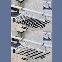 1 Giá Treo Quần 5/9 Tầng Nâng Cấp, Móc Treo Kim Loại Tiết Kiệm Với Thiết Kế Chống Trượt, Giảm 80% Sự Lộn xộn trong Tủ Quần Áo, Thích Hợp Cho Quần Legging, Quần Yoga, Quần Jeans, v.v. Quà Tặng Lễ Phục Sinh, Quà Tặng Ngày của Mẹ. - Nhiều màu - Xem 8