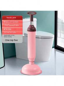 1pc Toilet Drain Clog Remover, High Pressure Toilet Drain Cleaner, Plunger Pump Toilet Unclogger, Household Essential - A - View 16