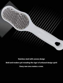 1 cái dũa móng chân bằng thép không gỉ - Dụng cụ loại bỏ da chết, kìm cắt móng chân, dụng cụ loại bỏ chai sần, thích hợp cho việc chăm sóc móng chân và bàn chân, có thể cất giữ trong cửa hàng, túi xách và hộp đựng. - trắng - Xem 3