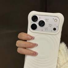 For IPhone 17 Pro Max/17 Pro Camera Cutout Glass Lens Protector 3D Bowknot Rhinestone Inlaid Diamond Craft Transparent Camera Leilm Cute Girly Style - Clear - View 7