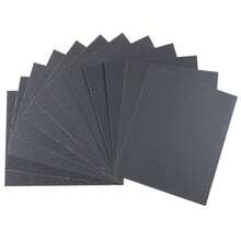 12PCS 80 Grit Wet Dry Sandpaper Sheets 9x11 Inch For Wood Furniture Finishing Drywall Metal Sanding Paper In Gray With High Durability And Smooth Finish - 230x280mm - View 5