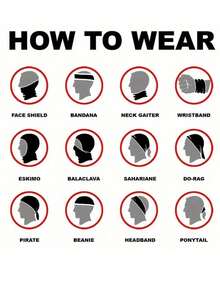 5 chiếc khăn quàng cổ che mặt cho nam và nữ, khăn bandana liền mạch, khăn che mặt dự tiệc, mũ trùm đầu, băng đô, khăn quấn đầu, phụ kiện đội đầu, mùa hè, bãi biển, kỳ nghỉ, lễ hội, du lịch. - Nhiều màu - Xem 3