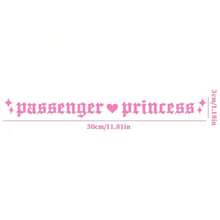 Passenger Princess Vinyl Car Sticker, Girly Vinyl Car Window Sticker, Fashionable Vinyl Sticker, Cute Car Accessories, Female Vinyl Car Sticker - A - View 4