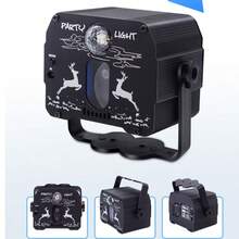 DJ迪斯科球灯、派对灯、遥控图案投影仪、LED声控灯、RGB频闪投影灯、圣诞节、万圣节、节日派对、卡拉OK酒吧、生日、婚礼、俱乐部氛围灯 - USB plug-in model - 查看 11