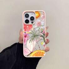 Vibe Tropical de Verano, Cítricos y Playa - Esta elegante funda para teléfono es compatible con Samsung, Apple, Transsion y Honor.Hecho de silicona TPU, ofrece protección contra golpes y caídas y una sensación superior al tacto.Es un regalo ideal para familiares, amigos y seres queridos, y una elección perfecta para el Día de San Valentín y las fiestas de fin de año. - Rosa - Ver 1