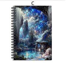 1 Pcs A5 Notebook With Spiral Binding, Featuring Forest Fairy House Surrounded By Flowers & Butterflies, Suitable For Students, Office, Daily Notes, Best Gift For Family, Friends, And Girly Enthusiasts - A5 - View 8