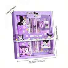 Bộ văn phòng phẩm Sanrio Kuromi 6/12 món hình Cinnamoroll và My Melody gồm bút chì, tẩy, thước kẻ, đồ dùng học tập cho học sinh, quà tặng văn phòng phẩm. - Nhiều màu - Xem 4