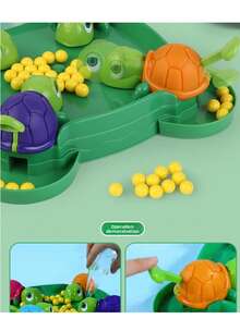 Turtle Eat Beans Toy, Multi-Player Interactive Tabletop Game, Children & Parent Interaction Intellectual Game, Multi-Person Competitive Feeding Game, Stress Relief Toy, Concentration Training Tabletop Game, Birthday Gift - Multicolor - View 8