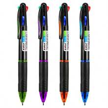 4 Pack Multicolor Ballpoint Pens 4-In-1 0.7mm Colored Retractable Ballpoint Gift Pens For Office School Supplies Students Gift - 4 - Xem 2
