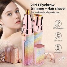 Máy tỉa lông mày và tẩy lông mặt điện 2 trong 1 dành cho nữ - Mô hình nâng cấp - Xem 4