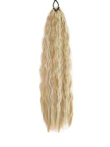 Ponytail Extension, Curly Ponytail Extension For Women, Lightweight Fluffy Fake Pony Tails Hair Extensions With Hair Tie, 24inch Long Wrap Around Soft Synthetic Wigs Suitable For Women's Daily Wear And Gatherings Hair Elastics Hair Rubber Bands Scrunchies Hair Rope,Summer,Holiday,Travel - Multicolor - View 16