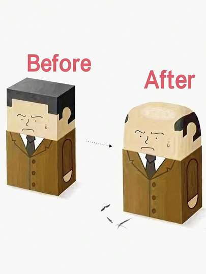 1Pc Bald Uncle Shaped Erasers, Creative Novelty Pencil Erasers, Soft & Durable Stationery For Office, School & Drawing