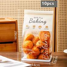 小号/中号/大号可重复使用牛皮纸烘焙面包袋，带透明窗口 - 可密封塑料面包袋，适用于自制酸面包、贝果、糕点 - 透明窗口包装，铁扣封口设计，内容物清晰可见，耐用材质，食品零售包装 - 彩色 - 查看 19