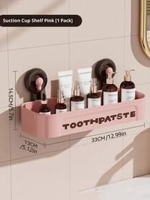 Giá đựng đồ gắn tường bằng giác hút, dễ tháo lắp, tiện dụng cho nhà bếp và phòng tắm. - Nhiều màu - Xem 6