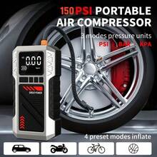 1pc 5000A Portable Jump Starter With Air Compressor - 12V Battery Booster, LED Light, Fast Charging USB Output, Multi-Protection, Includes Jump Cables, Air Pump And Car Adapter - T-706 - View 7