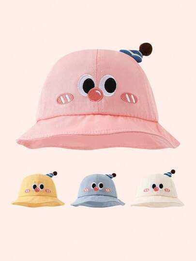 1pc Baby Sun Hat, Lightweight Bucket Hat For Spring Autumn, Cute Outdoor Sun Protection For Infant Boys & Girls