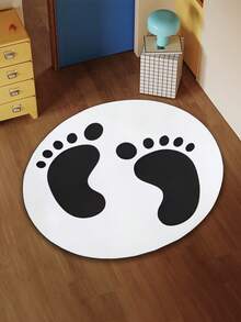 Customized Personalized Photo & Name Doormat, Living Room & Bedroom Floor Mat, Room Decor, Multi-Purpose Mat, Household & Children's Gift - Black - View 2