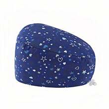 1pc Women's Cartoon Animal & Floral Print Medical Cap, Adjustable Strap, Suitable For Doctors, Nurses, Beauty Salons, Dental Clinics, Veterinary Hospitals And Other Medical Institutions - Multicolor - View 13