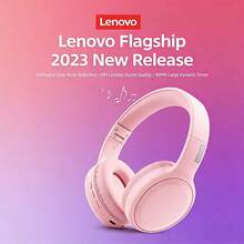 Lenovo Foldable Wireless Earbuds, Full-Ear Design, HiFi Bass, Long Battery Life, A Popular Holiday Gift, Compatible With Smartphones And Tablets, With Microphone, Low Latency. - View 9