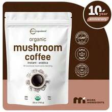 Organic 10-In-1 Mushroom Coffee – Helps Reduce Bloat, Support A Flat Tummy & Sharpen Focus – Lion's Mane, Reishi & Cordyceps – Smooth Energy, No Jitters – Best Seller - Quantity - View 7