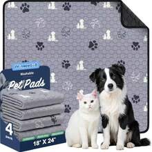 Almohadilla reutilizable para mascotas, impermeable, de absorción rápida, adecuada para el entrenamiento de cachorros y gatos - 1 unidad 30*30 - Ver 1